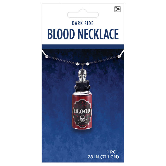 Blood Necklace with Skull Top 71cm Each
