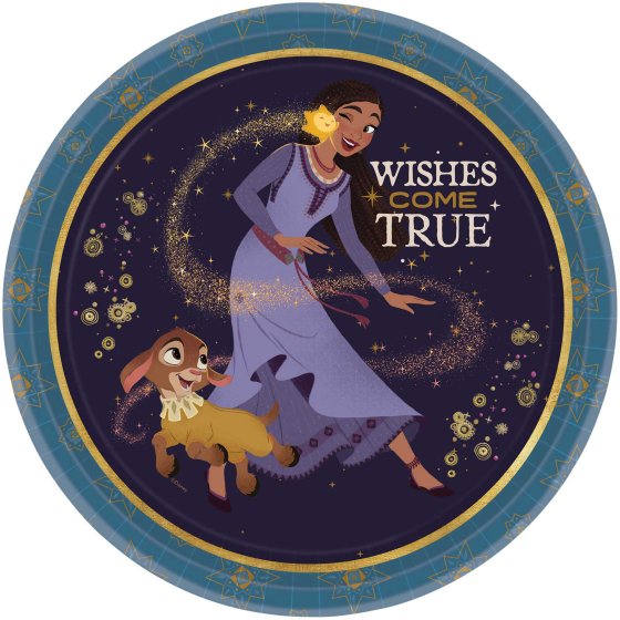 Disney Wish NPC Paper Plates FSC 23cm 8pk