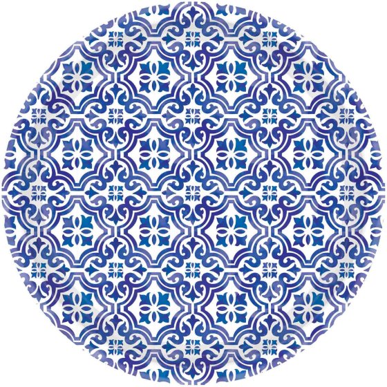 Mediterranean 17cm Paper Plate FSC NPC 8pk