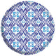 Mediterranean Melamine Plate 17cm 4pk