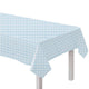 Pastel Blue Gingham Paper Tablecover FSC Each