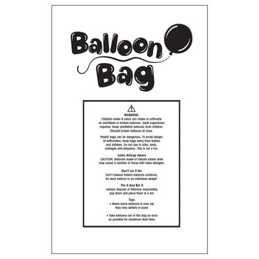 Balloon Transport Bags 79cm x 170cm 100 pk