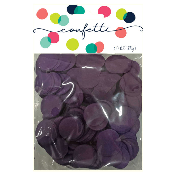 Purple Tissue Paper Confetti Circles 2cm 28g