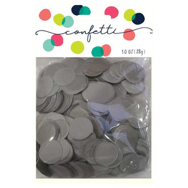 Silver Premium Tissue Paper Confetti Circles 2cm 28g