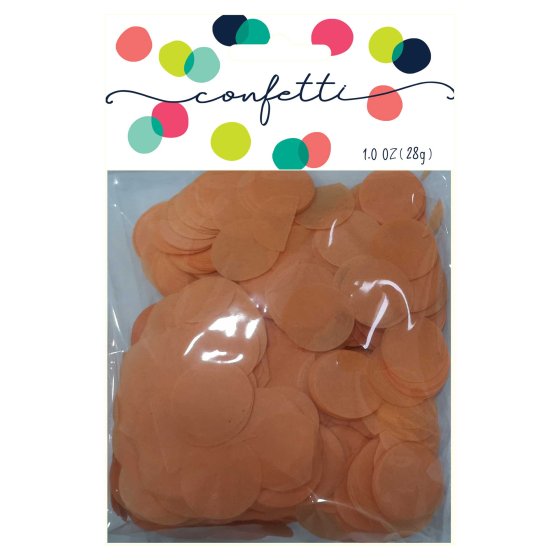 Orange Tissue Paper Confetti Circles 2cm 28g