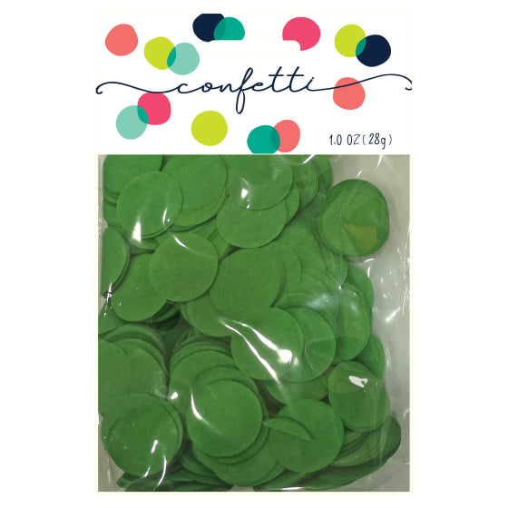 Dark Green Tissue Paper Confetti Circles 2cm 28g