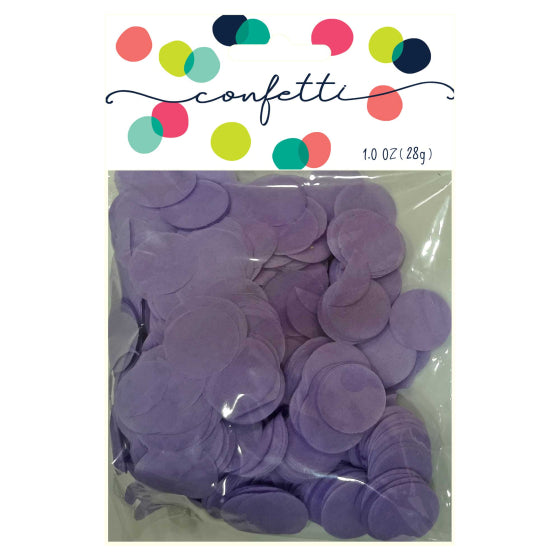 Lavender Tissue Paper Confetti Circles 2cm 28g