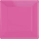 Bright Pink NPC Square Paper Plates FSC 23cm 20pk