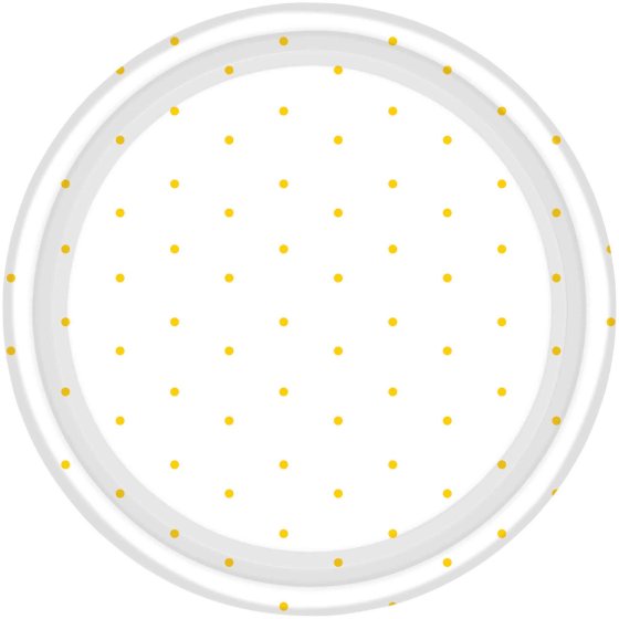 Dots Round NPC Dessert Paper Plates FSC 17cm 8pk