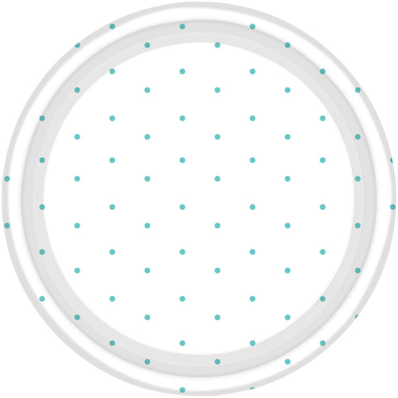 Dots Round NPC Dessert Paper Plates FSC 17cm 8pk