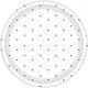 Dots Round NPC Dessert Paper Plates FSC 17cm 8pk