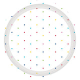 Dots Round NPC Dessert Paper Plates FSC 17cm 8pk