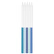 Blue Ombre Taper Candles 16cm 10pk