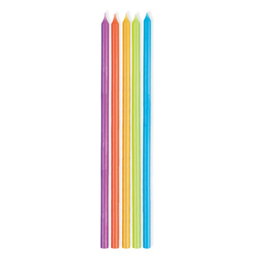 Primary Colours Taper Candles 16cm 10pk