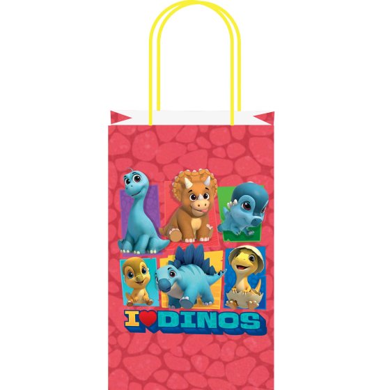 Dino Ranch Paper Kraft Bags 21cm x 13cm x 8cm 8pk