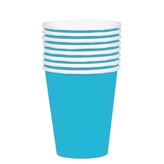 Caribbean Blue HC Paper Cups FSC 354ml 20pk