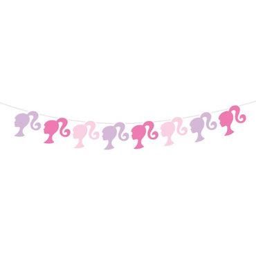 Barbie Paper Character Garland 280cm Each