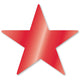 Apple Red Foil Star Cutouts 12cm 5pk