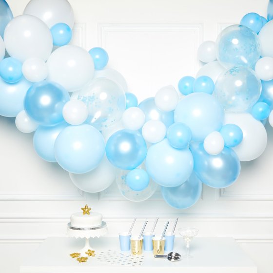 Blue Balloon Garland Kit with 70 Balloons