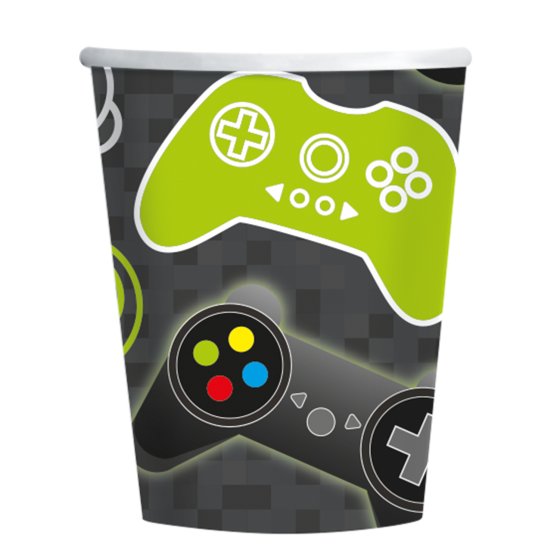 Level Up Gaming Paper Cups 250ml 8pk