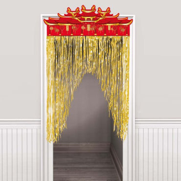 Chinese New Year Hot Stamped Door Curtain 99cm x 139cm Each