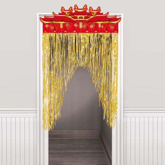 Chinese New Year Hot Stamped Door Curtain 99cm x 139cm Each