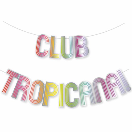 Club Tropicana Letter Banner FSC 2m Each