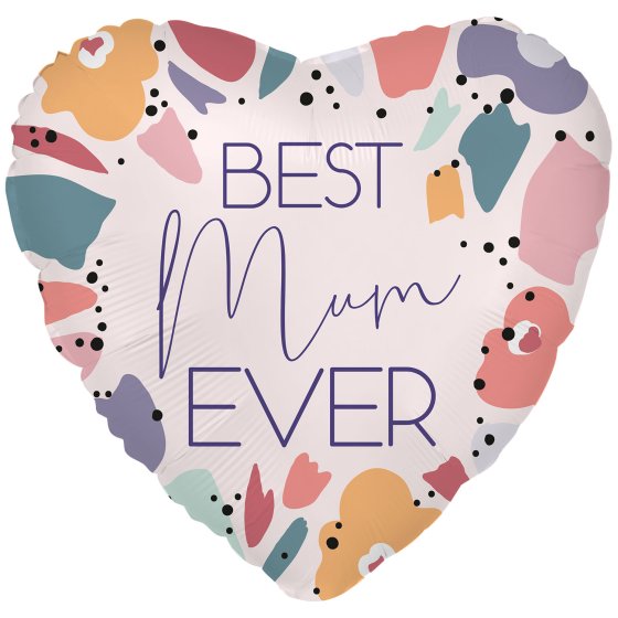 Best Mum Ever Modern Foil Balloon 45cm Each