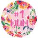 Number 1 Mum Foil Balloon 45cm Each