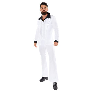 70's White Disco Suit Mens Costume