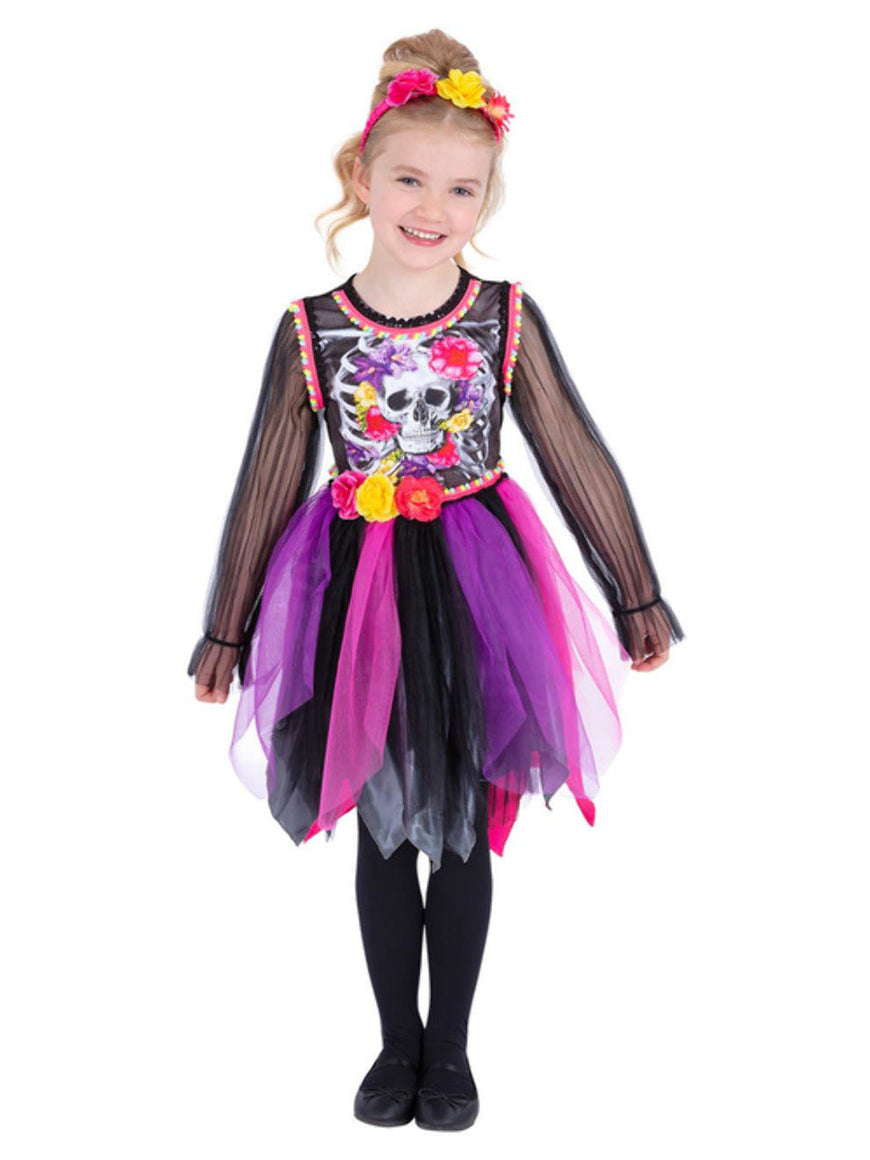 Girls Costume - Day of the Dead Pom-Pom Costume