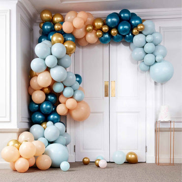 Greens & Gold Chrome Large Balloon Arch