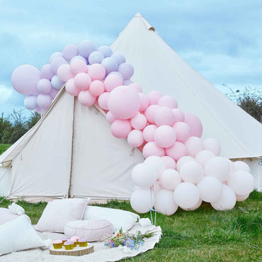 Purple & Pink Large Balloon Arch