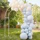 Blue, Cream & White Balloon Arch