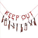 Bad Blood Keep Out Bunting Banner FSC 1.5m 2pk