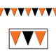 Orange & Black Printed Banner 43cm x 914cm Each