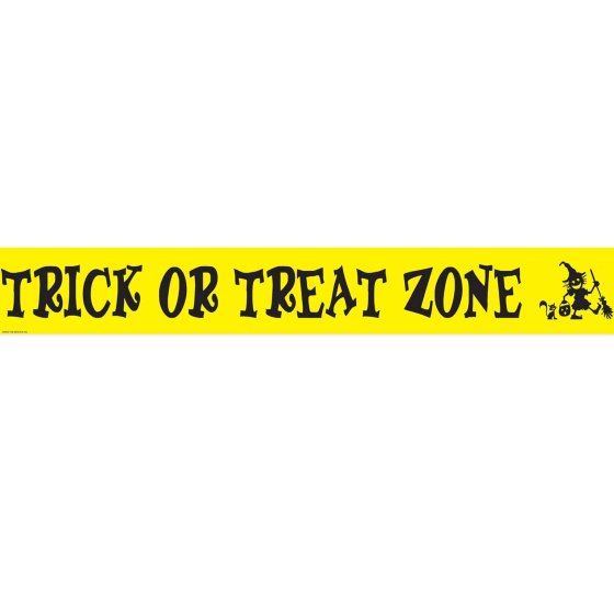 Trick Or Treat Zone Party Tape 6m Each