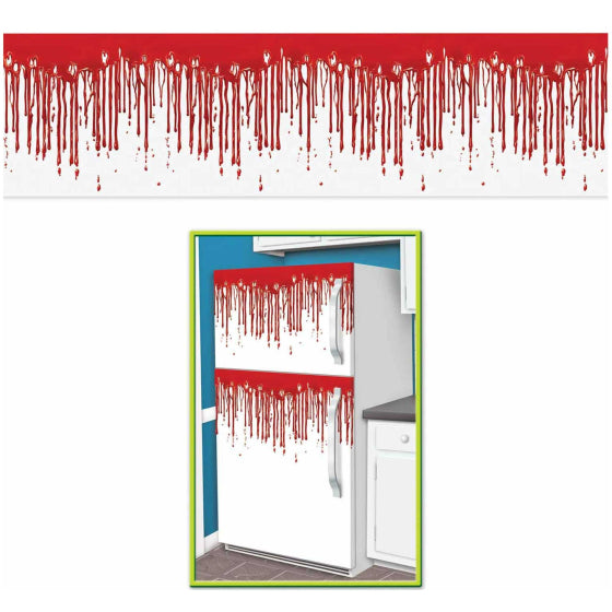 Dripping Blood Fridge Border 38cm x 1.52m Each