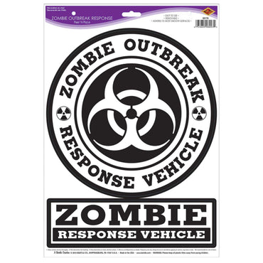 Zombie Outbreak Response Peel 'N Place 2pk