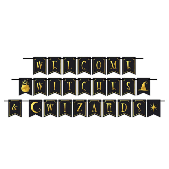 Welcome Witches & Wizards Banner 15.24cm x 365.76cm Each