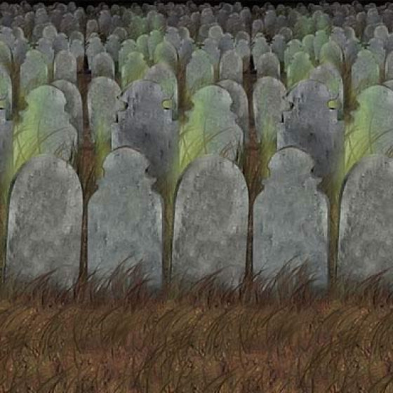 Graveyard Scene Setter 1.2m x 9.1m Each