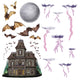 Haunted House & Night Sky Prop 16pk