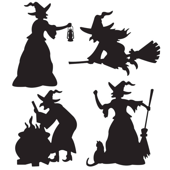 Witch Silhouettes 4pk