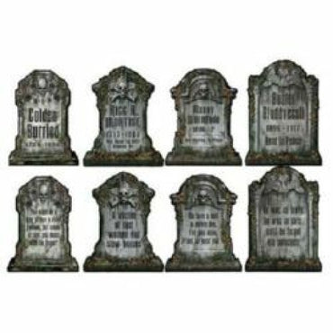 Tombstone Cutouts 38cm x 25cm 4pk