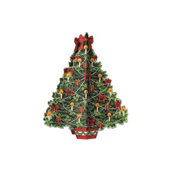 3-D Christmas Tree Centrepiece 30cm Each