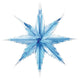 Blue & Silver Snowflakes Hanging Decorations 29cm Each