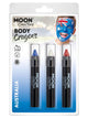 Body Crayons - Australia - Dark Blue, White, Red