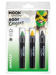 Body Crayons - Jamaica - Black, Green, Yellow