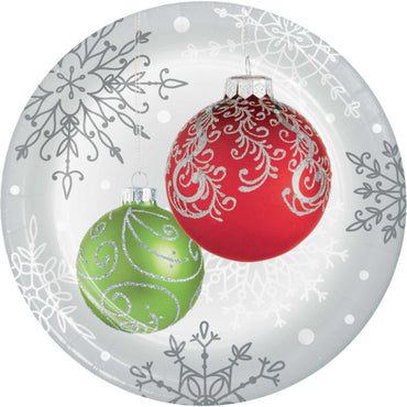 Elegant Ornaments Lunch Paper Plates 18cm 8pk