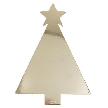 Cosy Copper Gold Christmas Tree Shaped Grazing Board FSC 56cm x 40cm Each